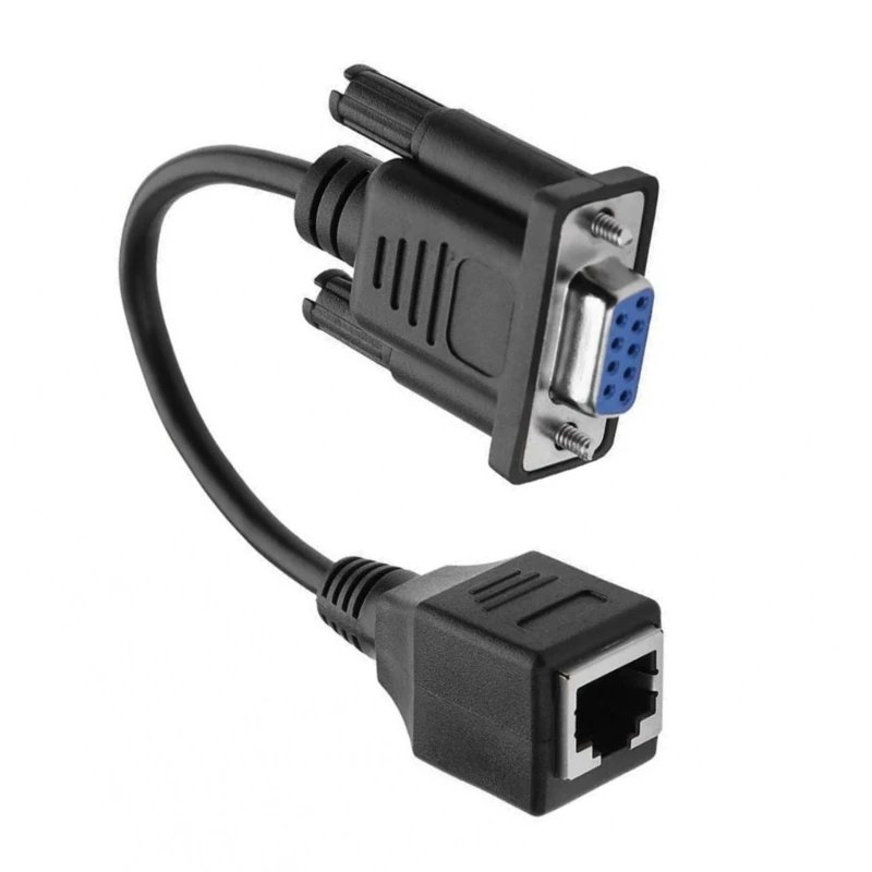 Flexible DB9 9-Pin Serials Port Female/Male to RJ45 Cable DB9 to RJ45 Adapter Cable Different Devices with Ease Dropship