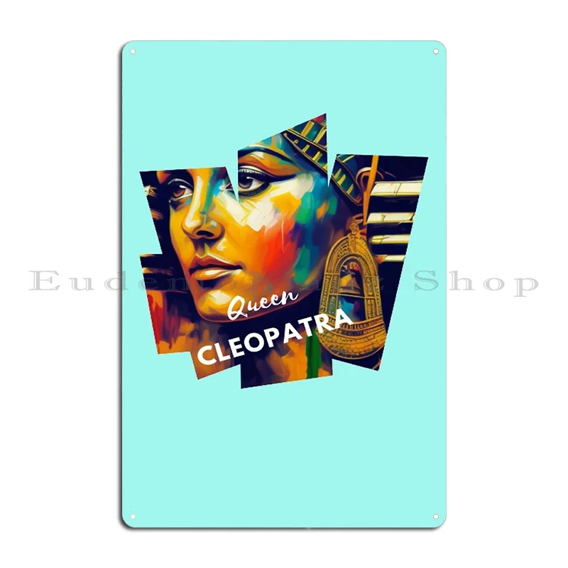 Cleopatra Metal Plaque Poster Bar Cinema Designing Garage PaintingTin Sign Poster