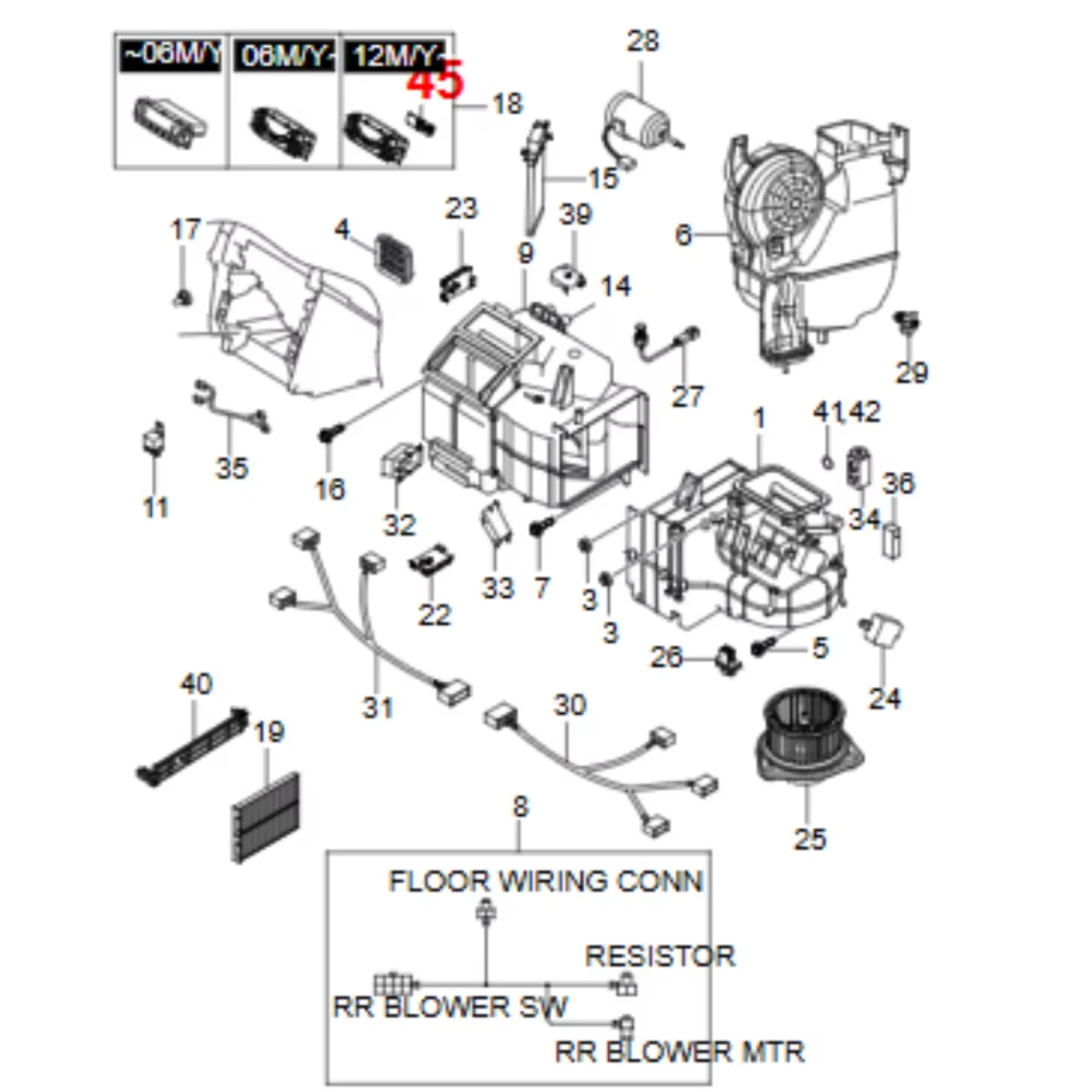 مجموعة مكيف الهواء الأصلية حزمة لوحة دوائر PCB الرئيسية Assy لـ Ssangyong Rexton W OEM 6872108100