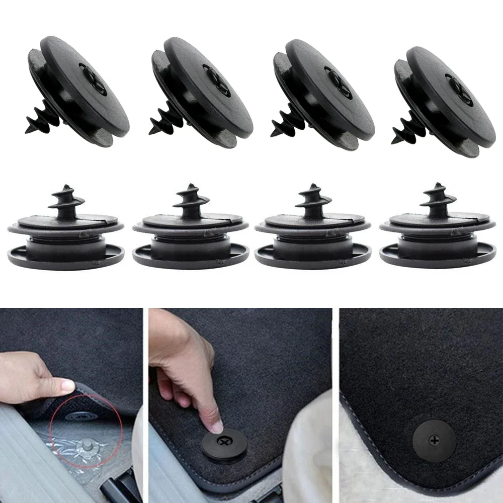 

10Pcs General Auto Floor Mat Clips Antiskid Carpet Fixing Clamp Fastener Car Interior Accessories for VW Golf Polo Passat Audi