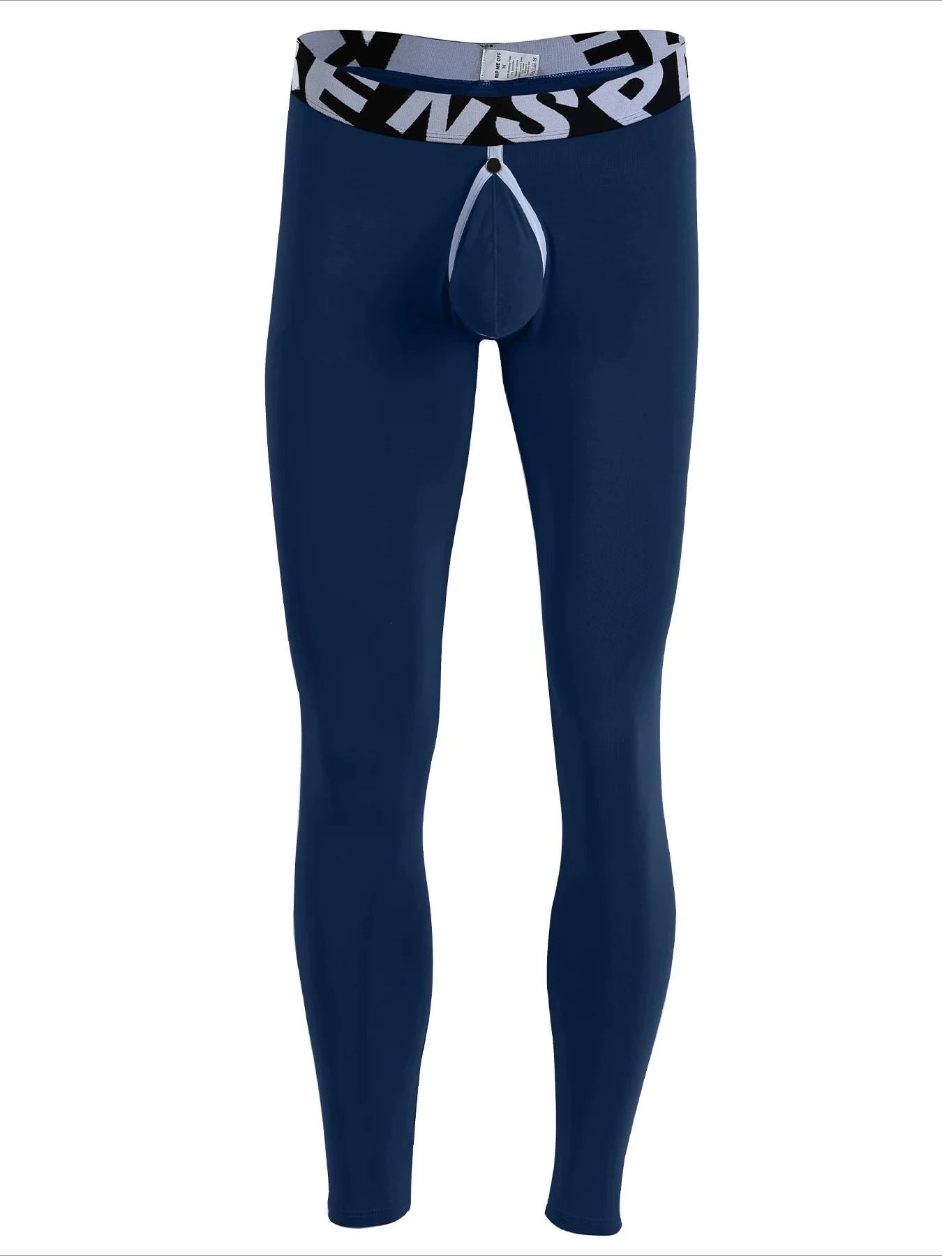 

Thermal Long Johns for Men with Removable Pouch Slim Fit Base Layer No Underwear Needed Bottoms Lingerie Youth Fashion Nightwear