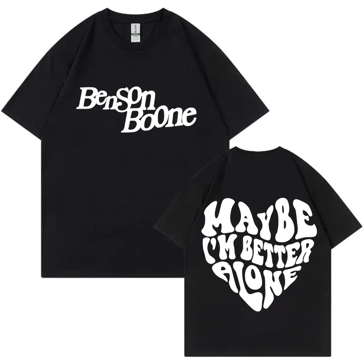 

Benson Boone Double Sided Print T Shirt American Heart World Tour 2025 T-shirt Men Women Fashion Casual Short Sleeve T-shirts