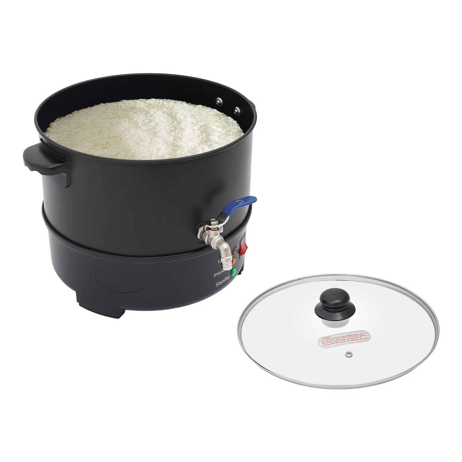 

8L Electric Wax Melting Pot 1000W Wax Melter for Candle Making Wax Melter with Adjustable Temperature (122-212℉) DIY enthusiast