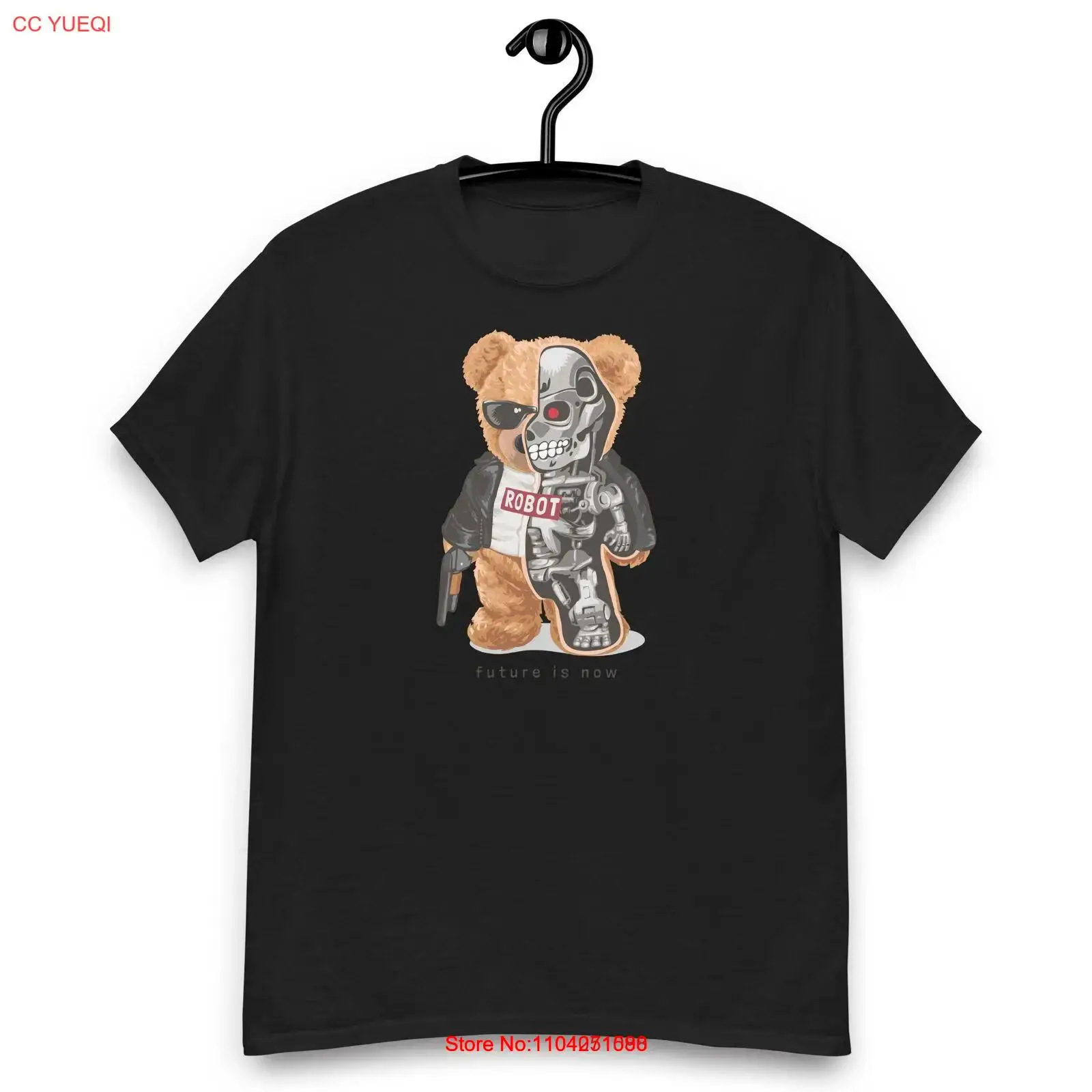 

Robot - Future Is Now Funny Soft & Comfy Crewneck DTG Printed Men's classic tee