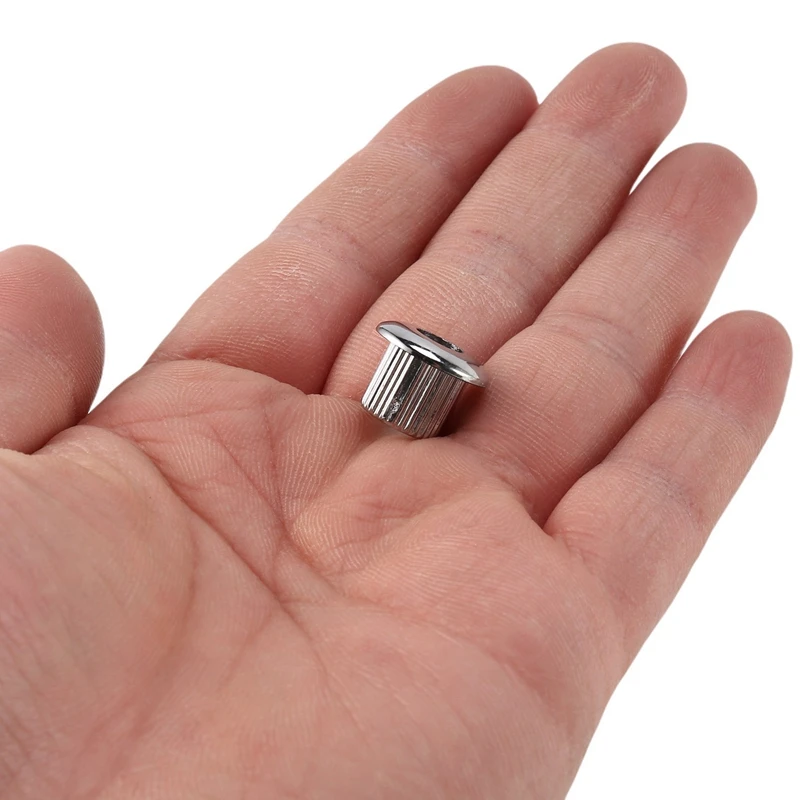 Accordatore per chitarra boccole di conversione adattatore ghiere placcatura in nichel con un bel guscio in plastica per fori per testa piatta da 10mm argento