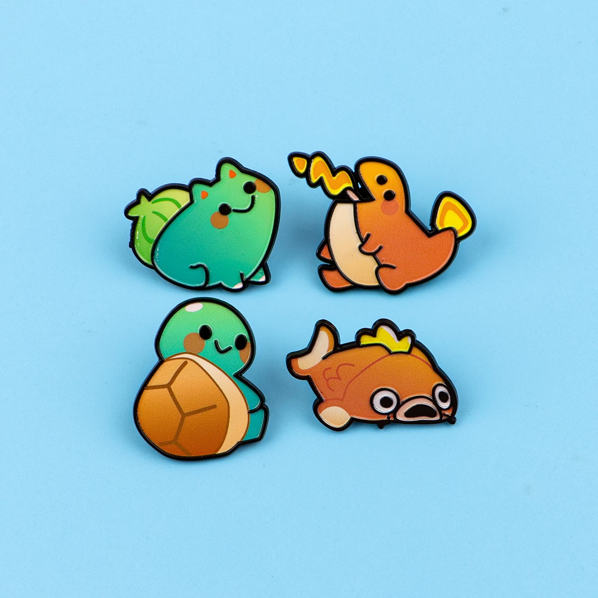 4 قطعة/المجموعة لطيف الأسماك المينا دبوس أنيمي Eleves بروش معدني على ظهره قبعة حقيبة طوق شارات الرجال النساء مجوهرات الأزياء جمع هدية