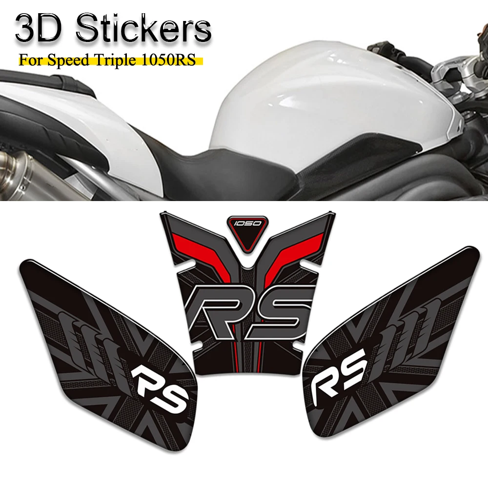 

For Triumph Speed Triple 1050RS 1050 RS Motorcycle Stickers Decals Protection Gas Fuel Oil Kit Knee Tank Pad Grips