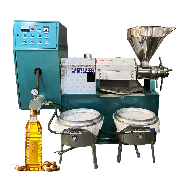 Máquina automática de prensado en frío de aceite, máquina de prensado de aceite con filtro de placa y marco