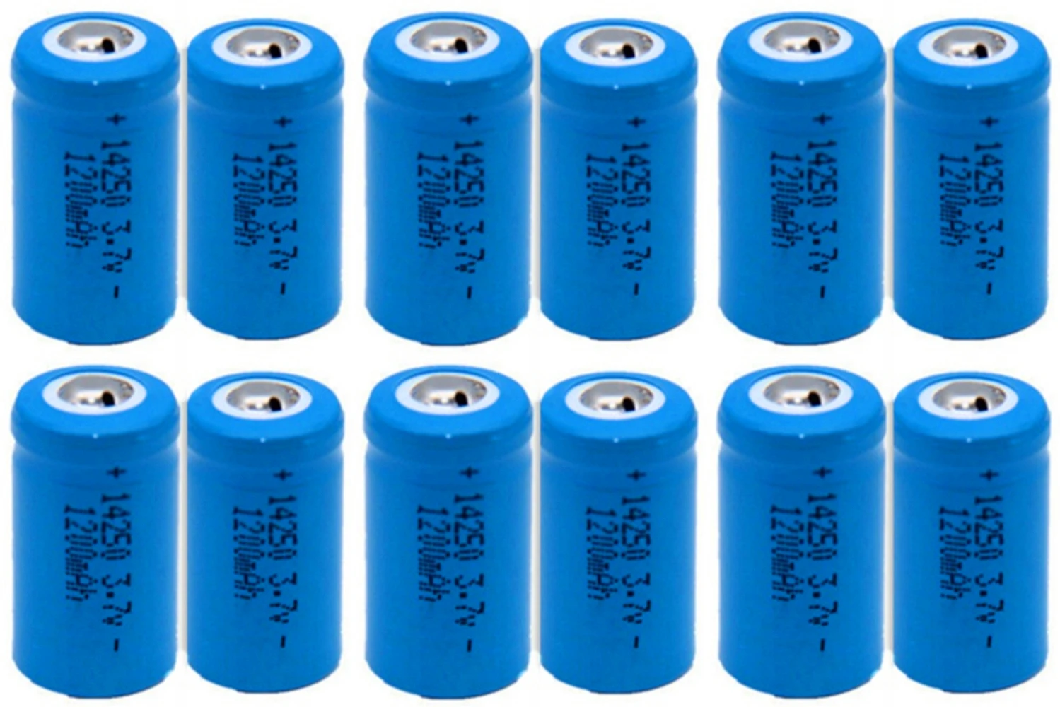 12pcs/lot 3.7V 14250 rechargeable lithium battery LS14250 ER14250H 1/2-R6 1/2 AA 1200mah rechargeable ER14250 lithium battery