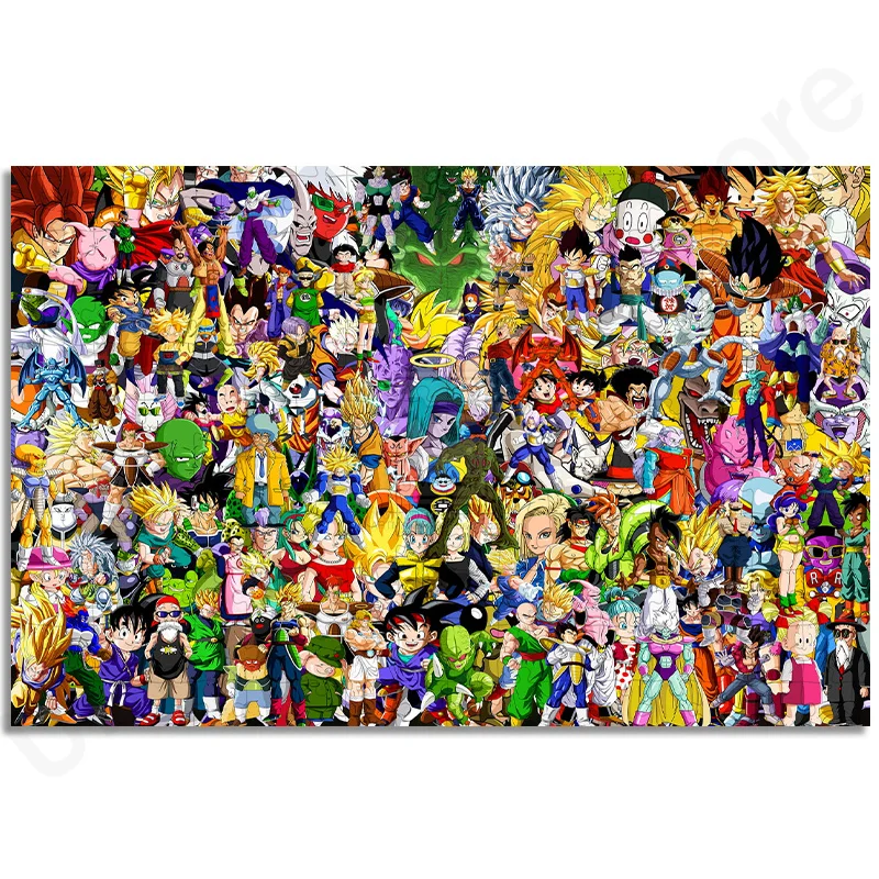 Dragon Ball Characters Collection Jigsaw Puzzle 35/300/500/1000 Pcs Jigsaw Funny Diy Manual Family Toys Kid\'s Birthday Gifts