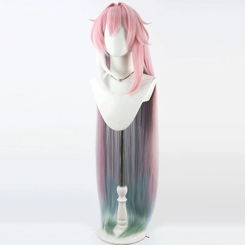 Anime Honkai Star Rail Cyrene Cosplay Pruik Lang Roze Blauw Haar Nieuwe Huid Elysia Amforeus Halloween Party Props Voor Vrouwen Meisjes