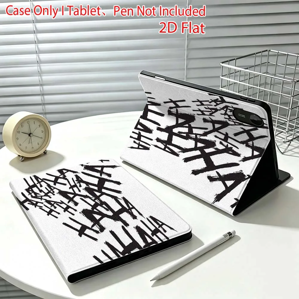 Hahaha Art Pattern Fashion For Xiaomi Poco Redmi Pad 8 2 4 C1 6 6S 7 7S SE 9.7 14 11 11.2 Inch Pen Tray Tablet Case