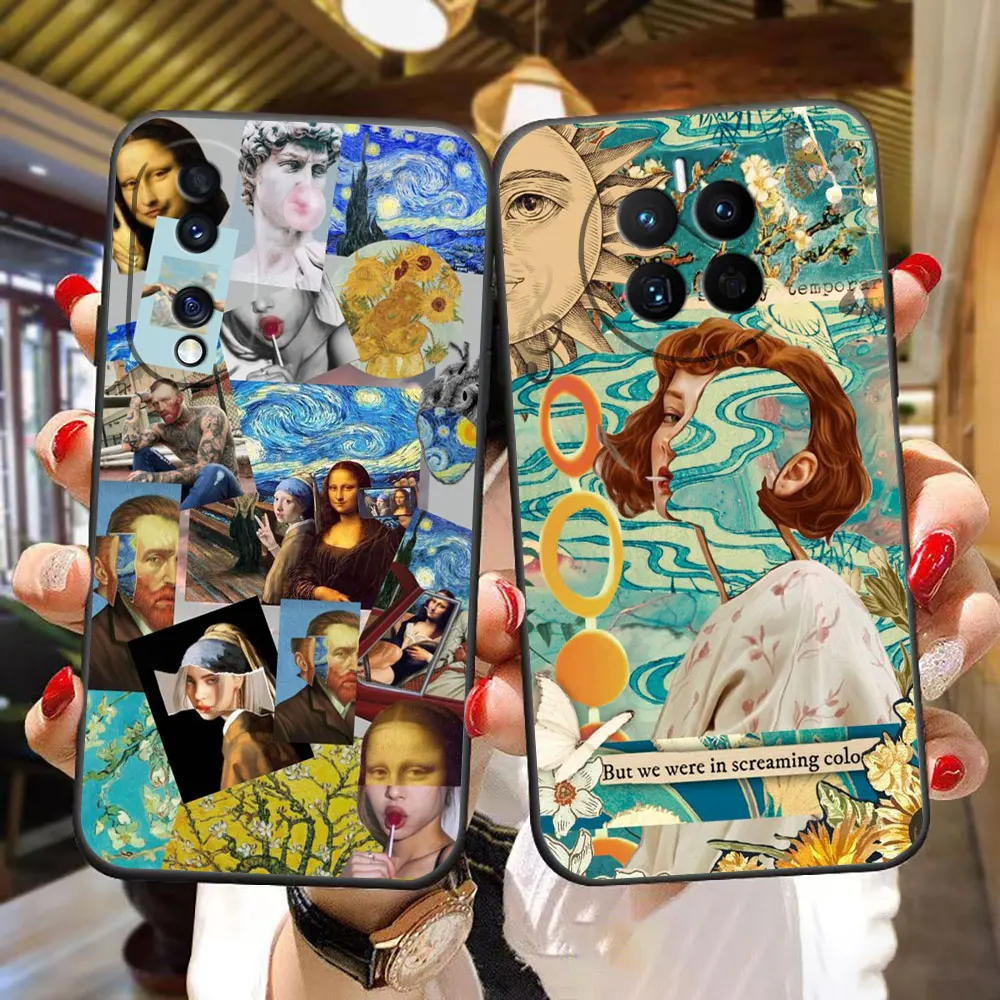 Ancient Greek Aesthetic Art Phone Case For HUAWEI P30 P20 Y9 Y7 Y7A Y6P NOVA 9 8I 7I 3I 2 2I SE HONOR 90 20 X8 X7 X7A 9X 8X Case