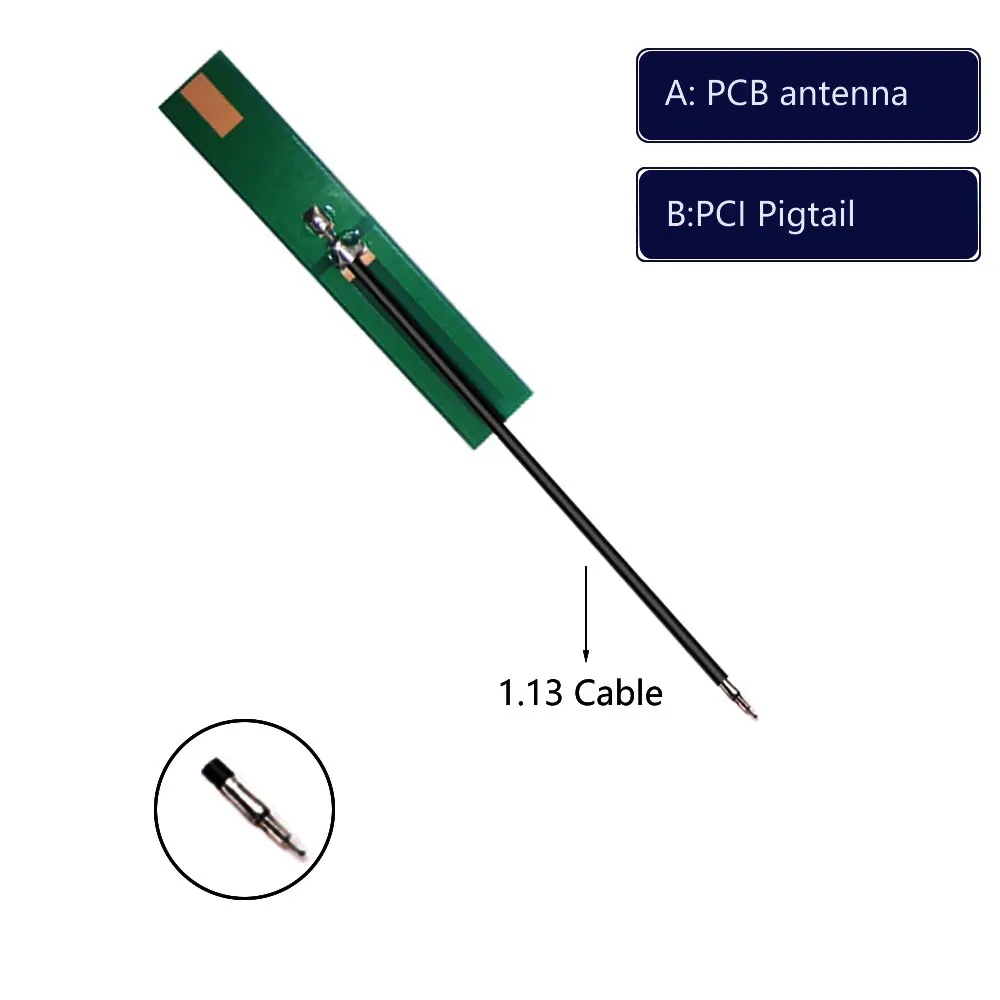 5PCS WiFi Bluetooth 2.4G built-in PCB antenna ZigBee module omnidirectional high gain patch antenna