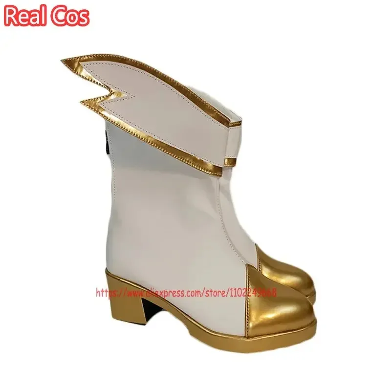 RealCos Game LOL Star Guardian Seraphine Cosplay Boots Shoes Prop High Heel Halloween Accessories Made to Order
