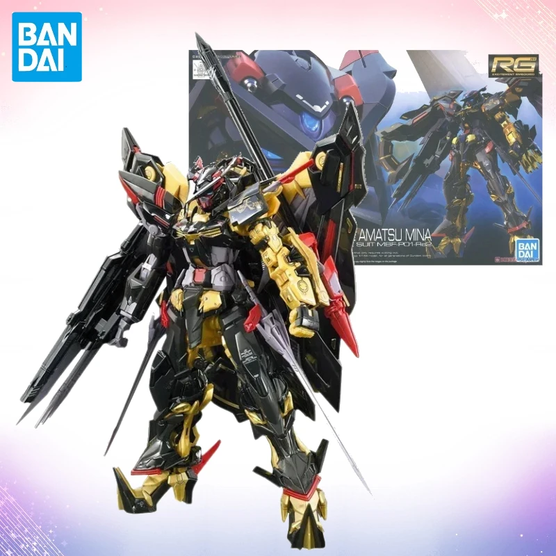 En Stock Original Bandai Gundam FRS RG 1/144 ASTRAY marco dorado AMATSU MINA Anime figura de acción ensamblaje modelo colección juguetes WB