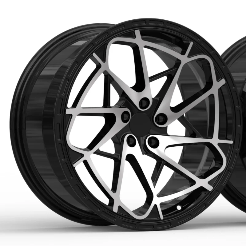 

18-дюймовые 5X100 глубоко вогнутые кованые алюминиевые сплавы с цветком, глянцевые черные колеса, диски для Toyota Celica 1993, модель спортивного автомобиля