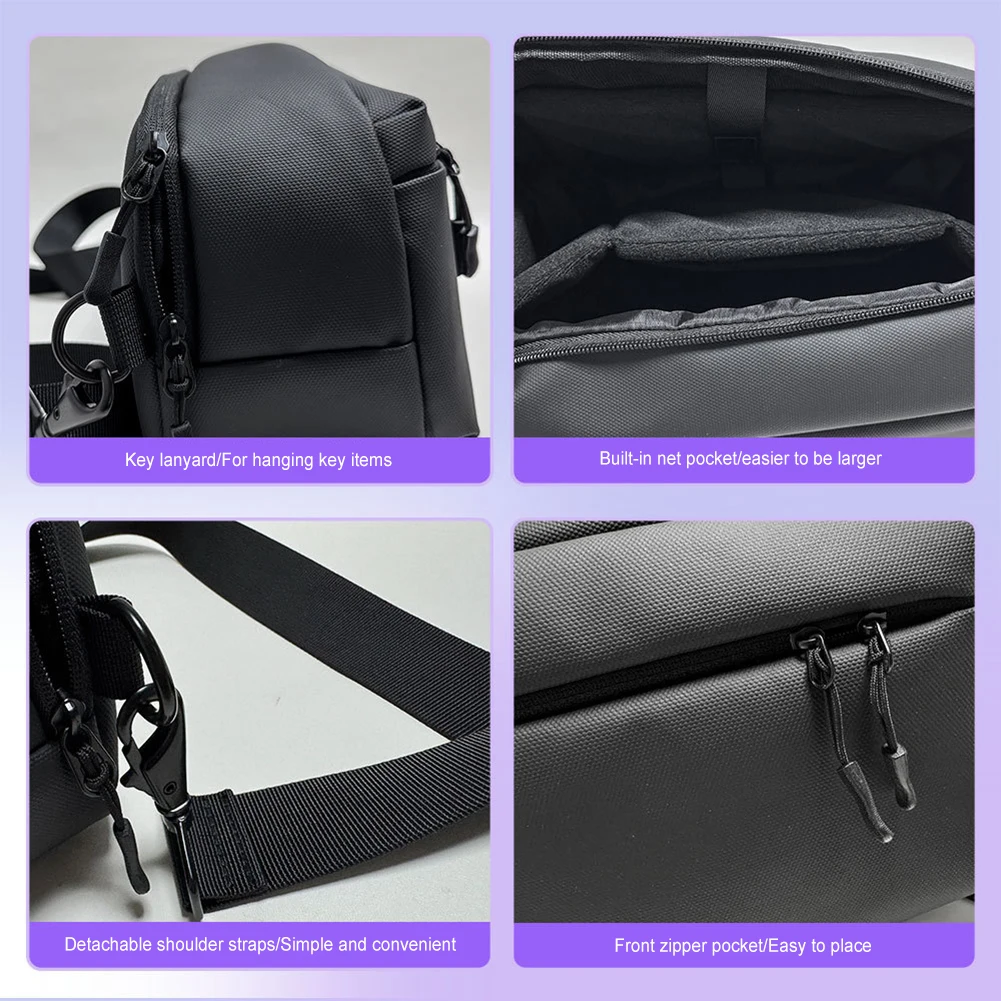 For NS2 Console Protective Shoulder Bag Zipper Closure Console Storage Crossbody Bag Game Console Sling Bag Gaming Accessories