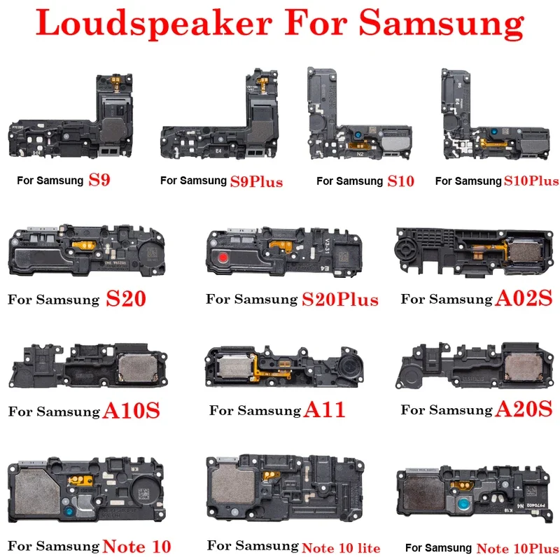 1PCs loudspeaker for Samsung Galaxy S9 S10 S20 note 10 Lite Plus a02s A10s A11 a20s Lound speaker ringer inner buzzer flex cable