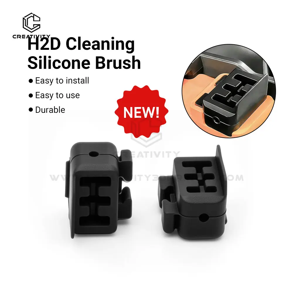 Nozzle Wiper For Bamboo Lab H2D/H2C/P2S Silicone Brush High Quality Hotend Nozzles Cleanning Tool For H2D/H2S / P2S Parts