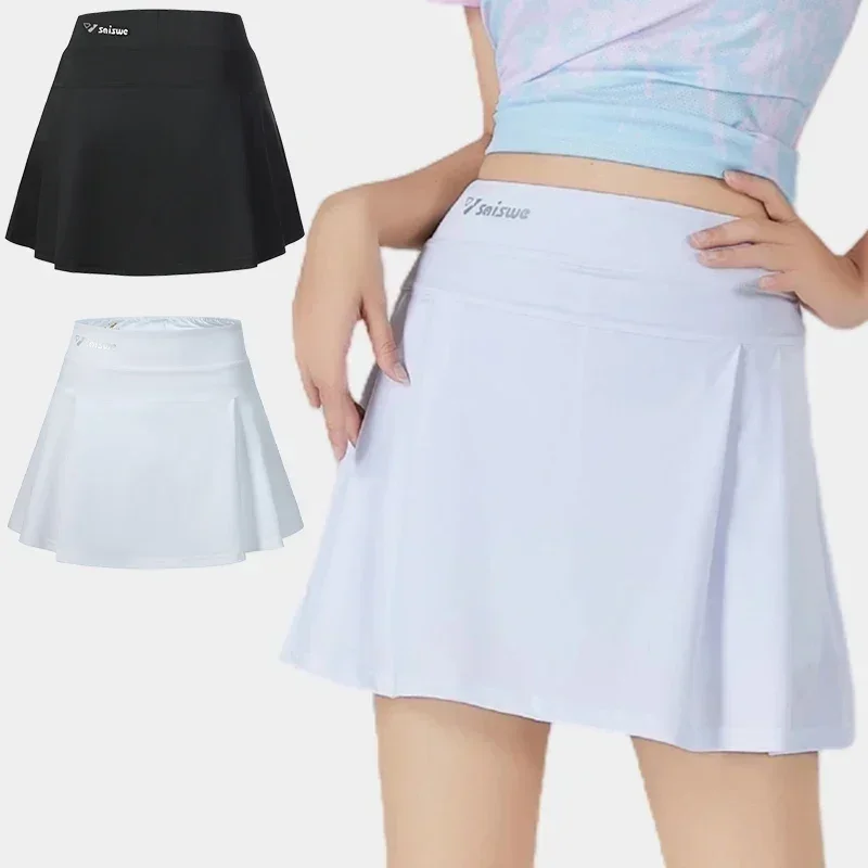 Tennis Short Skirt Casual Sport Running Shorts Skirts Summer Breathable Yoga Fitness Short Skirt Women Sports Golf Pleated Skirt