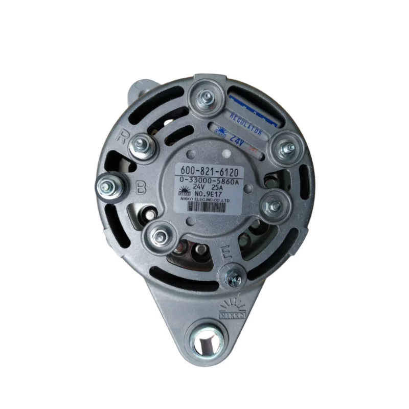 

600-821-6120 0-33000-5860 Alternator Generator for PC110-7 PC130-7 Excavator 6D114 6D102 4D102 24V 25A Engine Parts