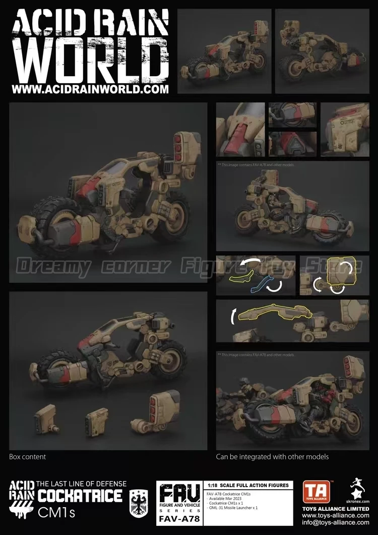 

【In Stock】Acid Rain War FAV-A78 Cockatrice CM1s 1/18 SCALE FULL ACTION FIGURES