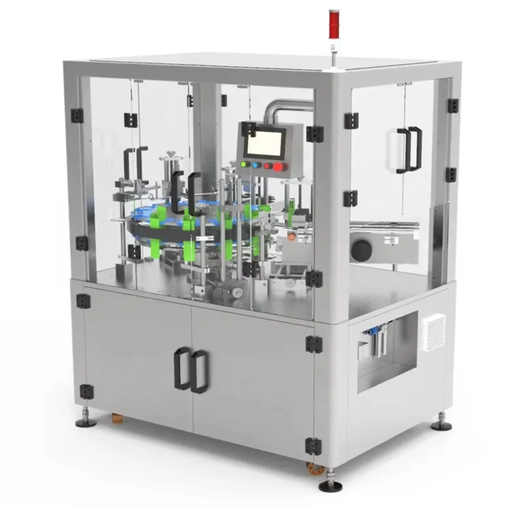 Automatic Cosmetic Perfume Vials Mask Soap Carton Boxing Packaging Machine Vertical Rotary Packing Cartoning Machine