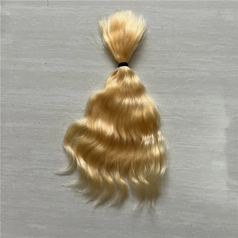 Verschiedene Farben Reborn Baby Doll Reines Mohair Braune Farbe Dunkler Tee Kaffee BJD Mohair Haar-Accessoire – Detail 4