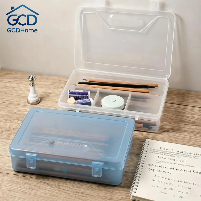 Accessories Travel Jewelry Box - 2 Katmanlı Şeffaf Saklama Kutusu Ayarlanabilir