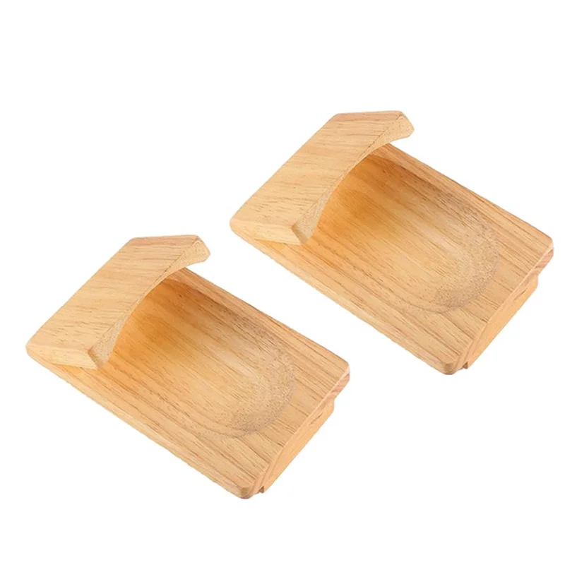 ABBN-Oyster Shucker Handguard Seafood Oyster Shucker Tool Wooden Oyster Shucking Clip