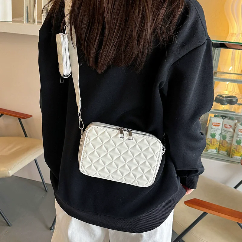 

New Unisex Geometry Handbags Women's Shoulder Crossbody Bags Party Street Cool Boys Shoulder Bags with Small Purse Luxury