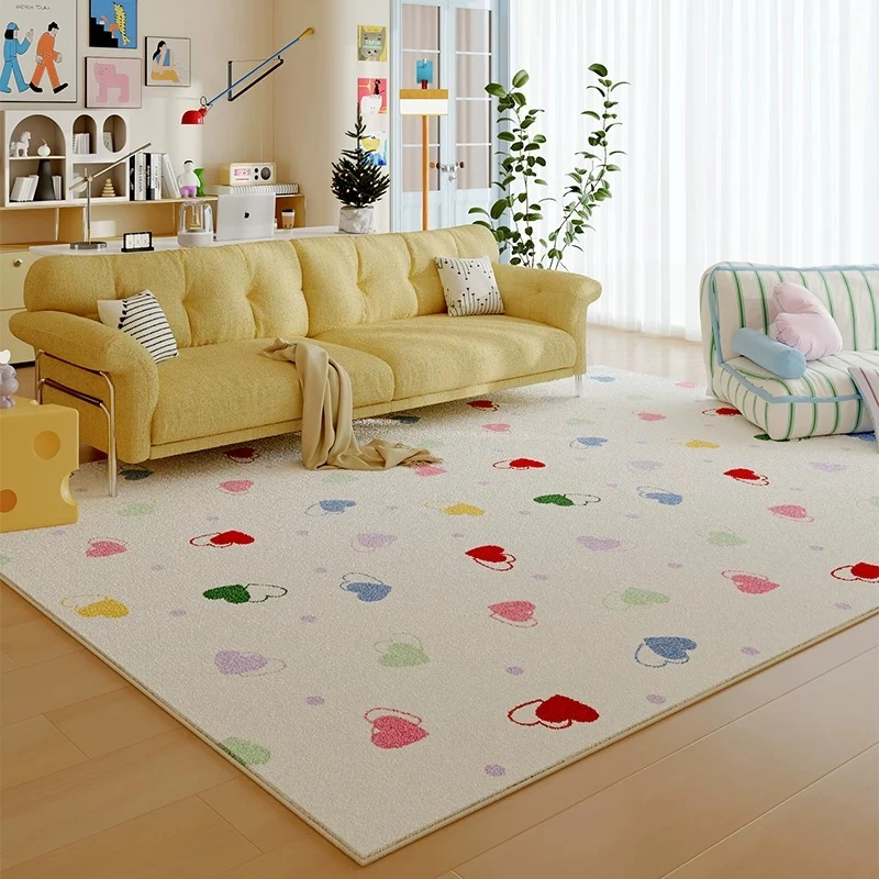 Large Area Living Room Decoration Washable Carpet Thick Plush Rugs for Bedroom Fluffy Soft Cloakroom Floor Mat Modern Style Rug