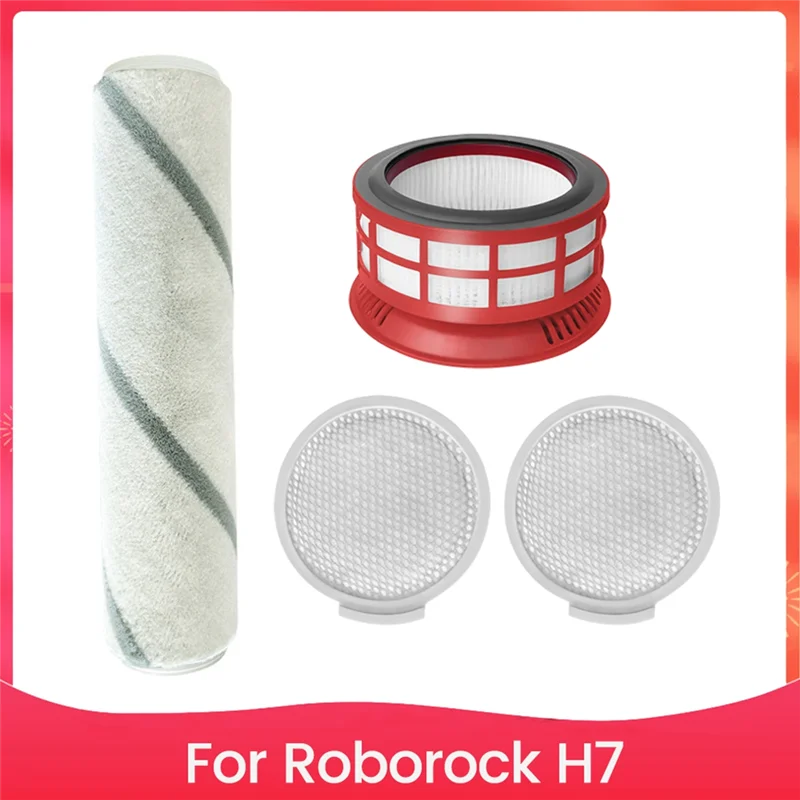 A88X 4 قطعة فرشاة الأسطوانة ومجموعة ملحقات الفلتر Forroborock H7 تعزيز كفاءة التنظيف فرشاة الأسطوانة آخر تصفية