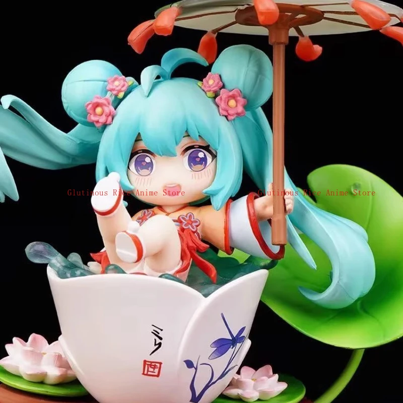 labubuq-バージョン粘土置物初音ミク可動交換可能なランプおもちゃの装飾服モデルギフト人形オリジナル
