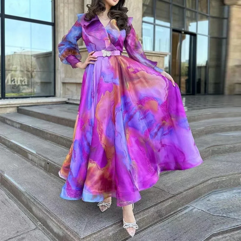 sachin and babi light blue dress Chiffon Goddess Gown - PDF Sewing Tutorial main image 1