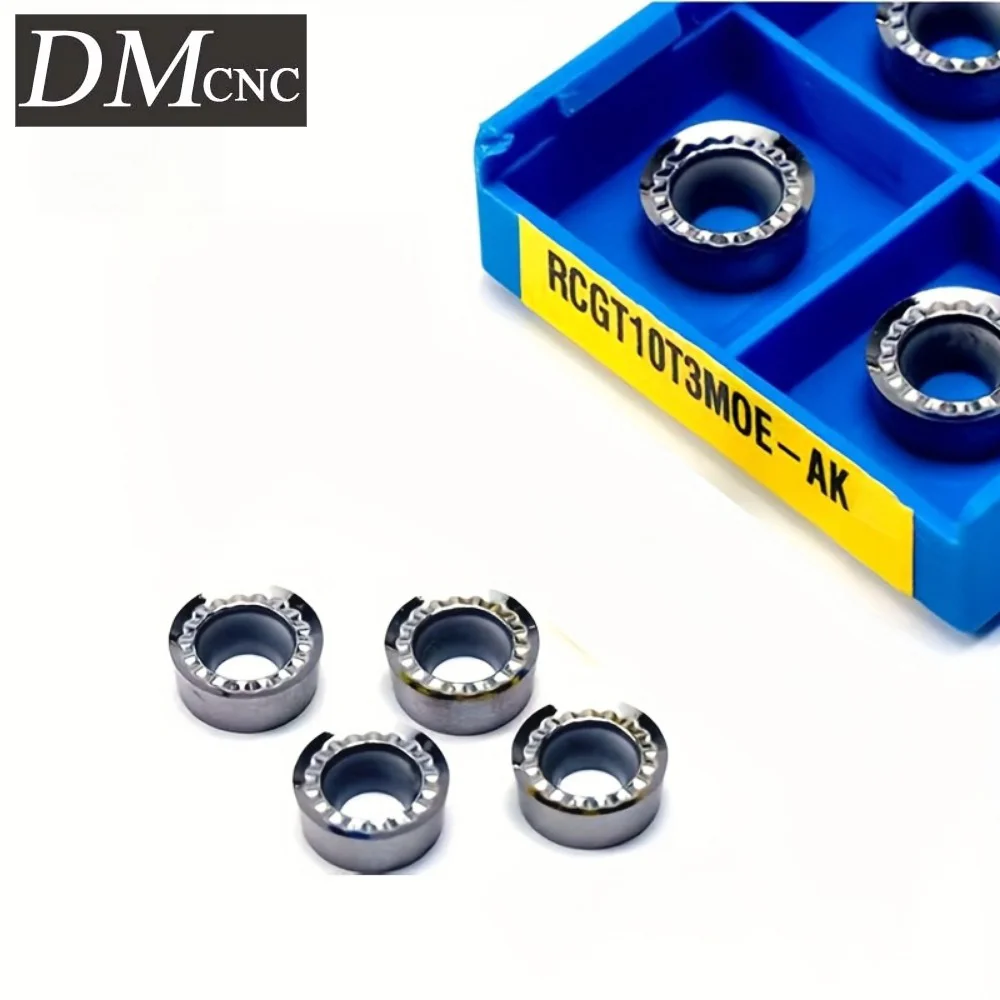 

10PCS RCGT10T3M0 AK ZM01 Inserts | Aluminum CNC Turning | 3,500m/min | Mirror Finish