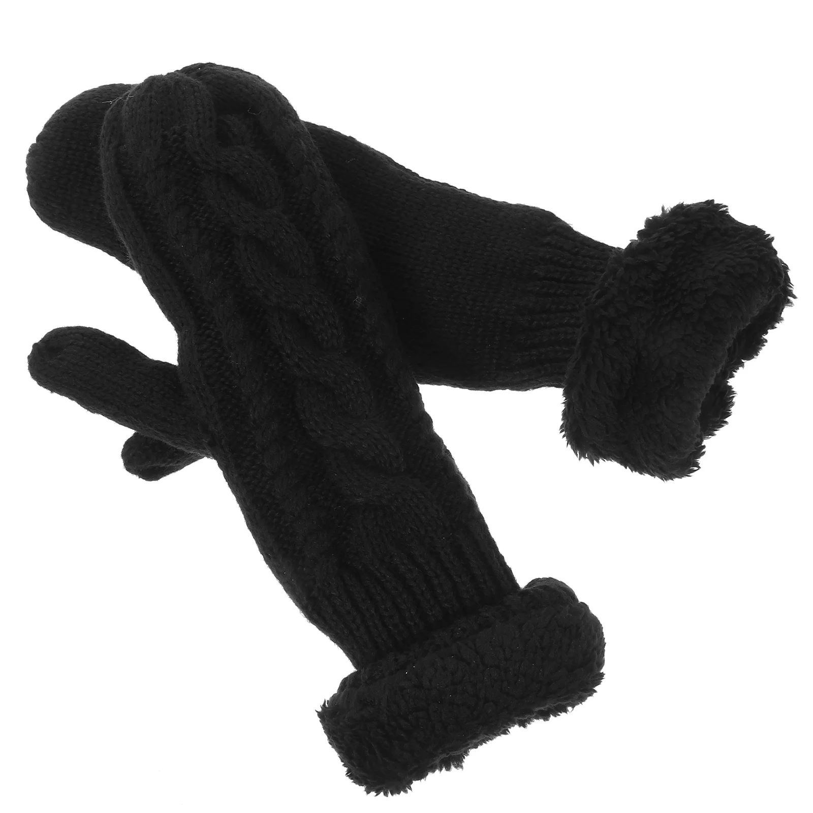 1 زوج قفازات بطانة دافئة سميكة قفازات متماسكة للبالغين الشتاء مقاومة للاهتراء مريحة في الهواء الطلق القفازات إكسسوارات السفر