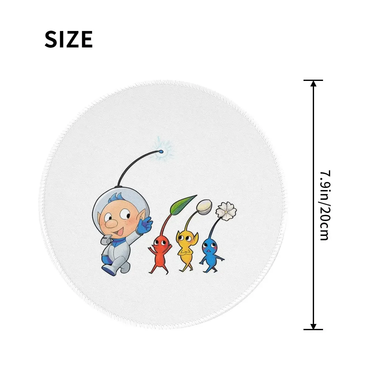 Pikmin Round Mouse Pad Computer Keyboard Mouse Mat Gamer Laptop Desk Mat Office Accessories Table Mats