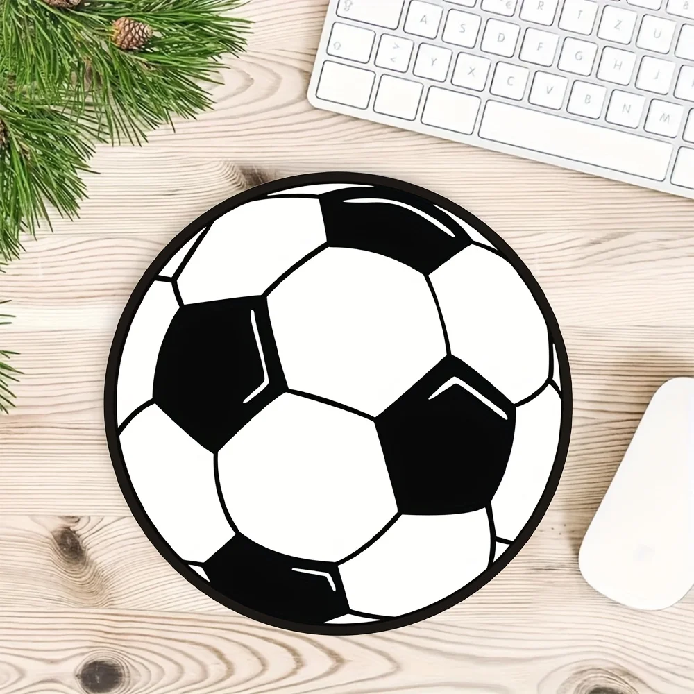 أزياء الكرتون كرة القدم جولة ماوس الوسادة المضادة للانزلاق المطاط قاعدة المحمولة مكتب مكتب منصات الكمبيوتر المحمول الكمبيوتر الملحقات