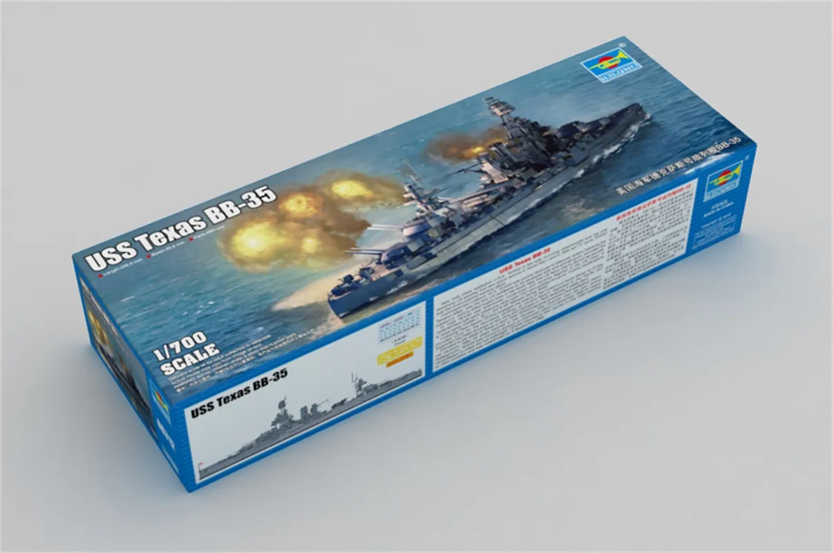 

Трубач масштаб 1/700 USS Texas BB-35 Военная пластиковая модель в сборе # 06712