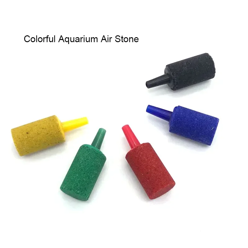 

Colorful 15mmx25mm Small Fish Tank Aquarium Air Stone Oxygen Aerator Increasing Air Bubble Pond Pump Hydroponic Oxygen Supply