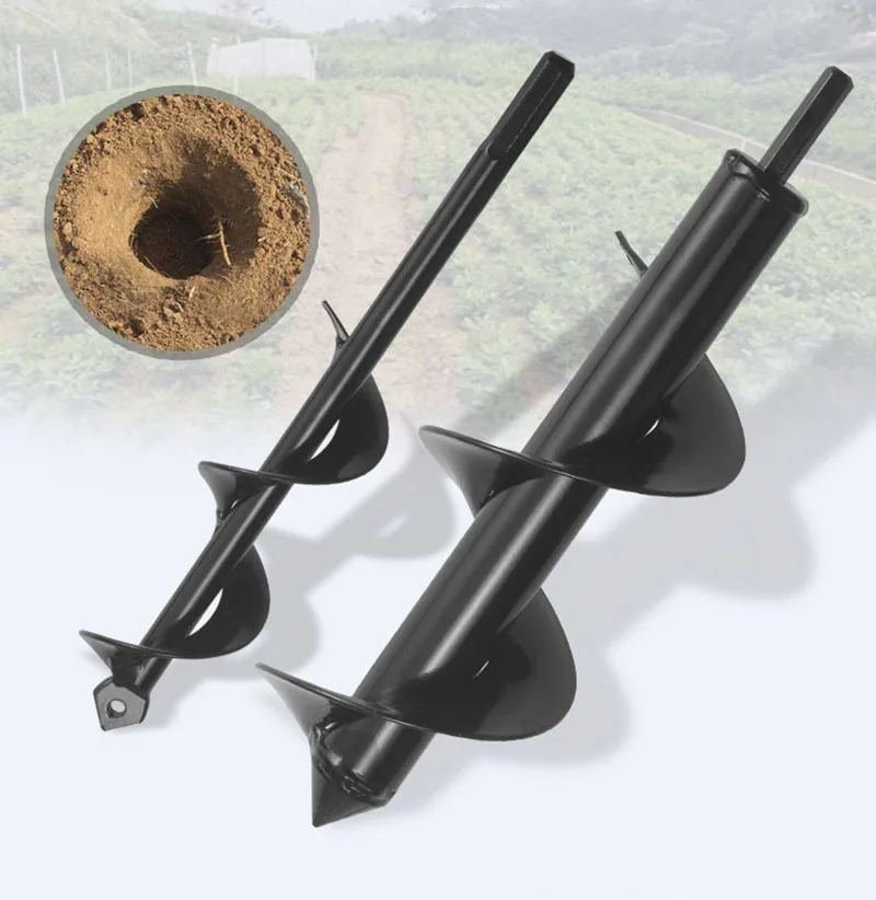 Auger Drill Bit Set for Planting - Garden Spiral Hole Drill Planter, Bulb & Bedding Plant Augers,