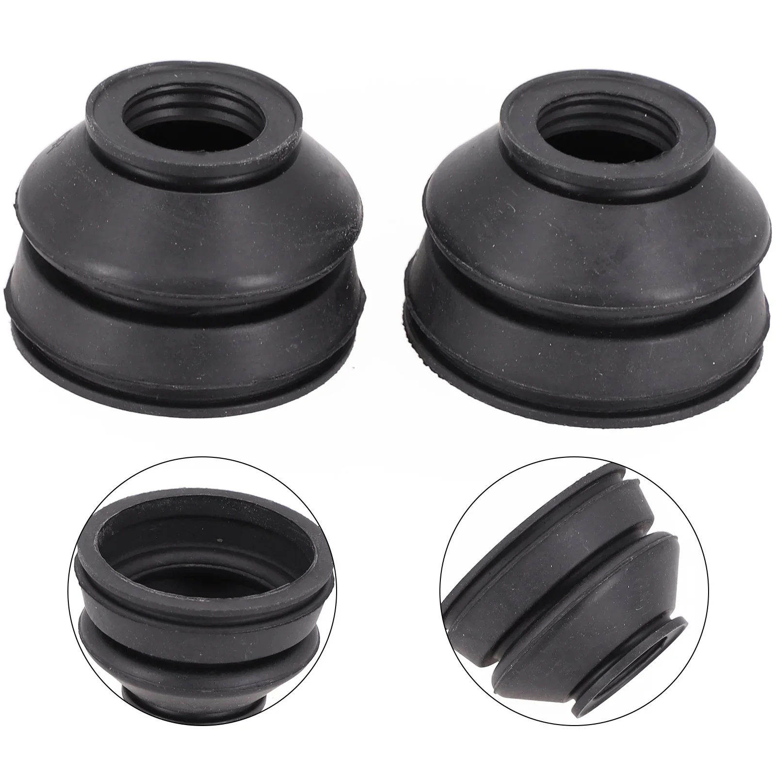 2 Pack Rubber Ball Joint Dust Boot Covers For Suspension Replacement With Flexible Design To Minimize Wear And Suspension Pulls