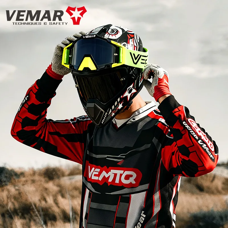 

Colorful Motorbike Motocross Helmet Pilot Goggles Jet Vintage Motorcycle Scooter Glasses Off-road Glasses