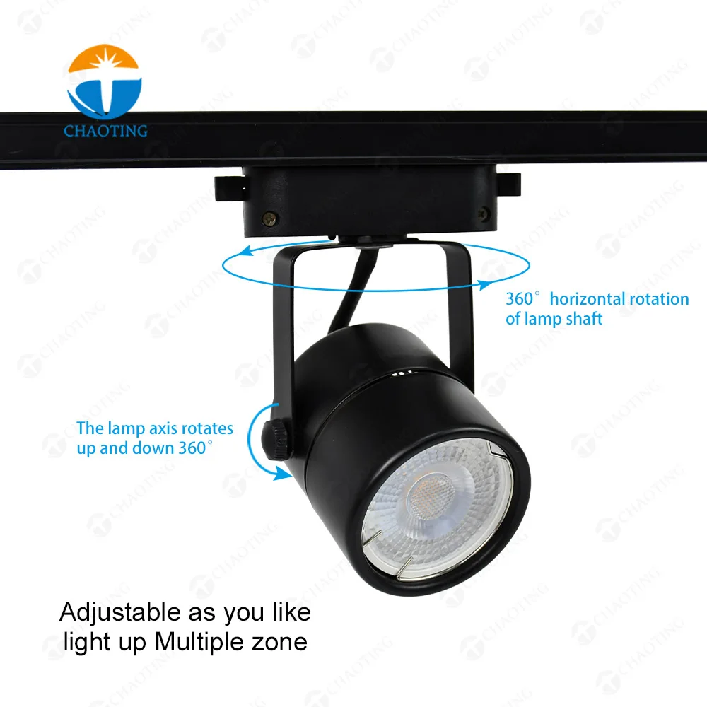 Hot Sale Nordic Lighting Fixture Adjustable Ceiling MR16 LED Spotlight Track Light GU10 Housing for Clothing Shoes Lighting