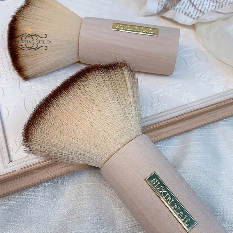 ラウンドネイルダストブラシ大型除去ネイルダストブラシアクリル UV ジェルポリッシュパウダークリーニングツールマニキュアアクセサリー