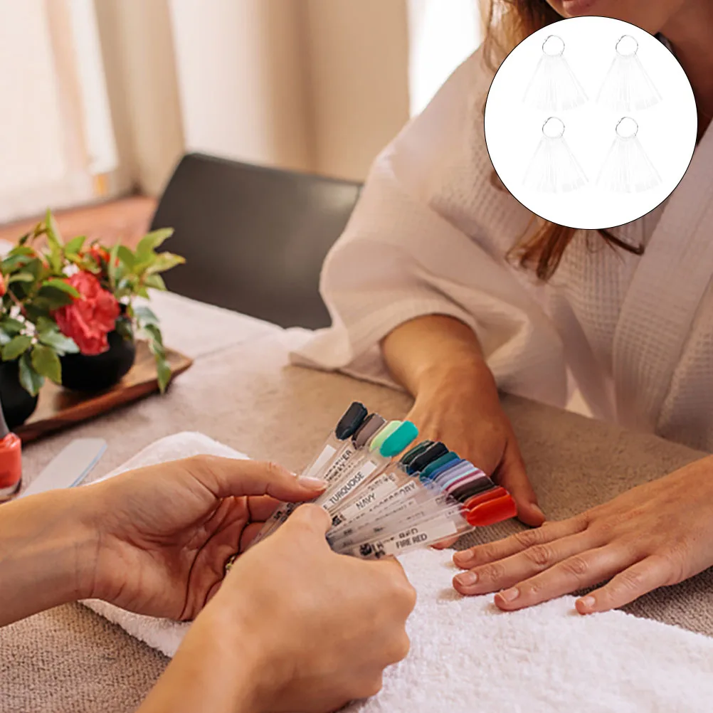 

150pcs Nail Color Cards Plastic Contrast Display Tester Clear Shape Disk Sample Professional Tools