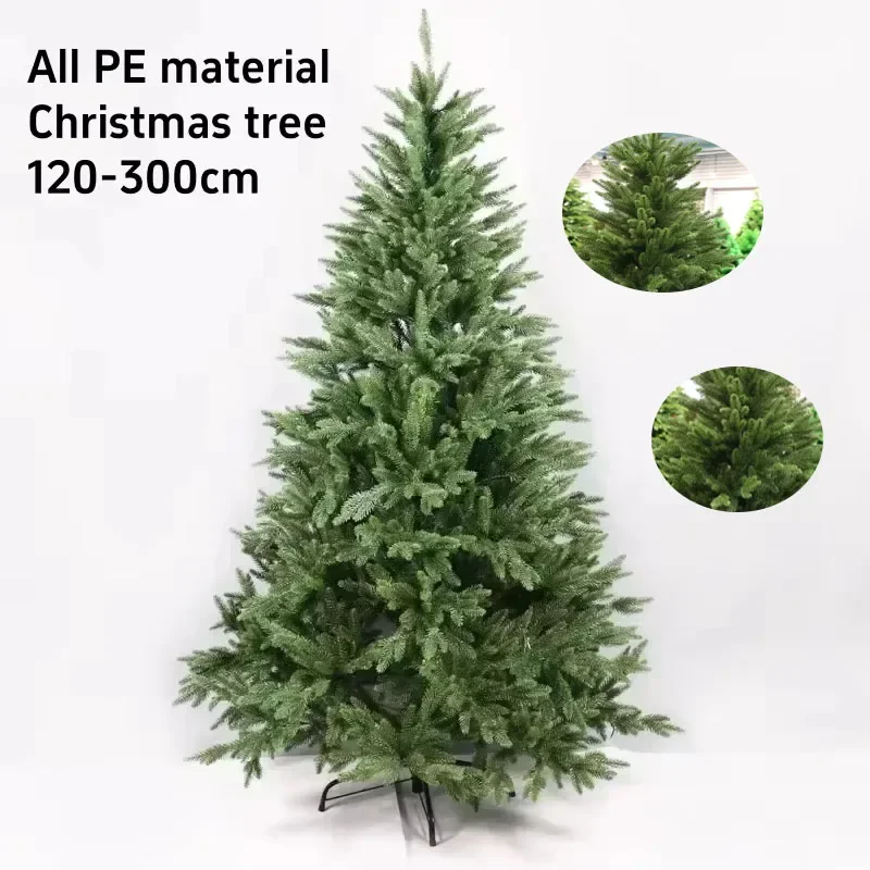 Artificial Christmas Tree 1.2m to 3m All PE Encrypted Christmas Tree Home Indoor and Outdoor Christmas Atmosphere Decoration