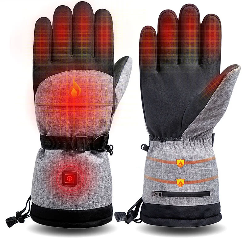 USB beheizte elektrische Winter Thermo handschuhe Hand wärmer elektrische Heiz handschuhe für motorrad fahren Radfahren